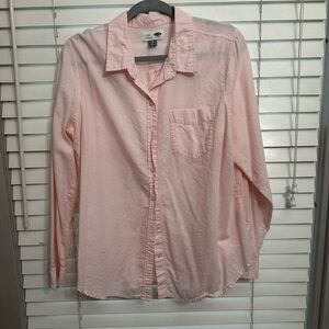 Old Navy pink button down shirt